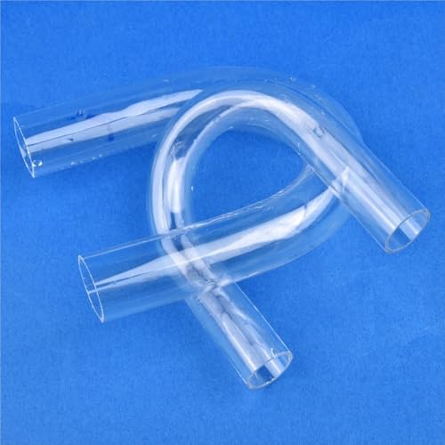 DQZRTUECA 2 Pcs Transparent Acryl U-Rohr Rohr Armaturen Ellenbogen Stecker for Aquarium 20-32mm(32mm) von DQZRTUECA