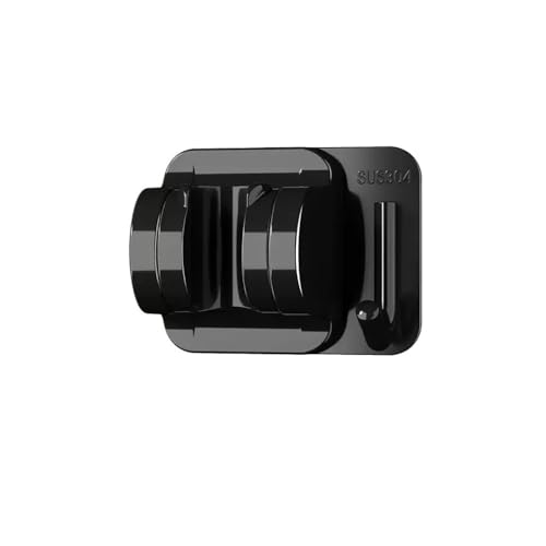 DQZRTUECA 2 stücke Einstellbare Wand Halterung Selbst-Adhesive Handheld Showerhead Halterung Mit Haken Multicolor(Black) von DQZRTUECA