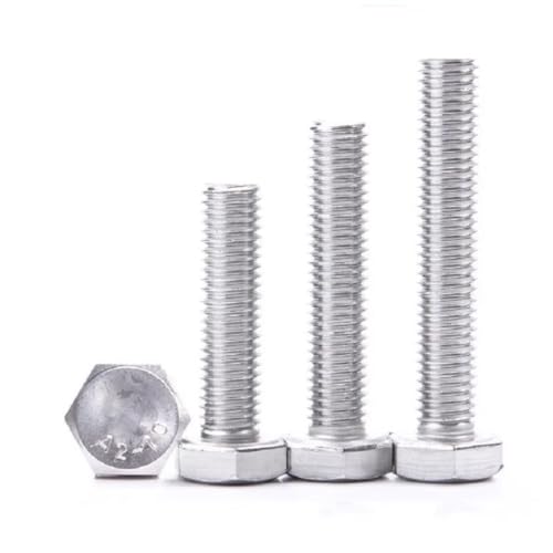DQZRTUECA 304 Edelstahl GB5783 M6x(6-150) mm Innensechskantschrauben 10er-Pack(M6X20 10PCS) von DQZRTUECA