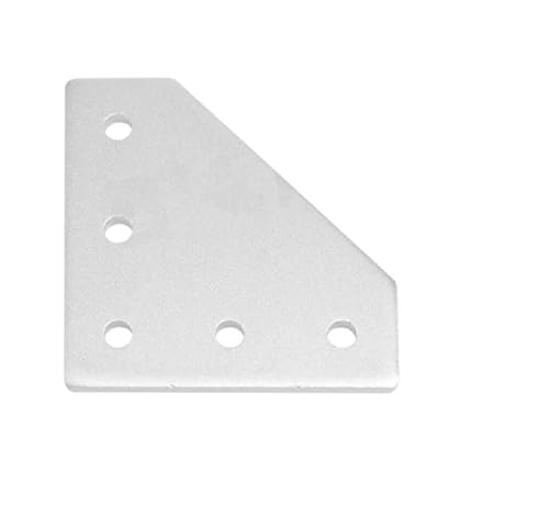 DQZRTUECA 5-Loch-90-Grad-Eckwinkel for 2020 Aluminiumprofil, mehrfarbig(Silver) von DQZRTUECA