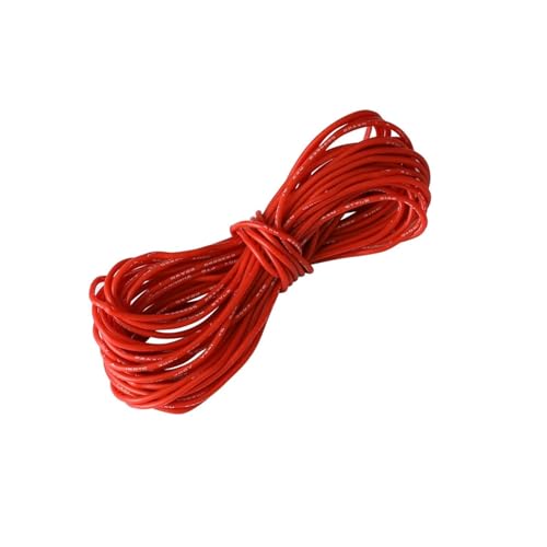 DQZRTUECA 8AWG verzinnter Kupferlitzen-Silikon-Primärdraht, mehrfarbig, mehrere Größen(Red,8Meter) von DQZRTUECA