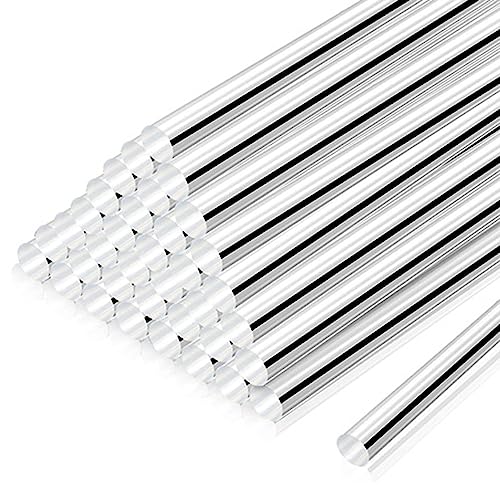 DQZRTUECA Acryl-Rundstäbe, 10 Stück, 6–30 mm Durchmesser, 200 mm Länge, massive Stange(Dia25mm) von DQZRTUECA