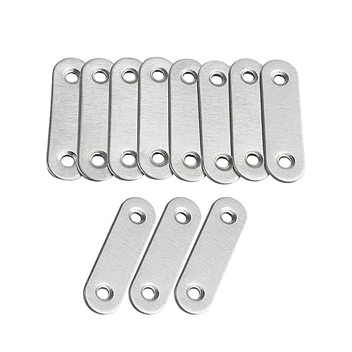 DQZRTUECA Corner Code Edelstahl 180 Grad Halterung Verbinder Silber Mehrere Größen 10 Pcs(57mm) von DQZRTUECA