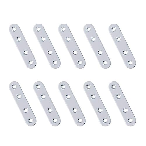 DQZRTUECA Corner Code Edelstahl 180 Grad Halterung Verbinder Silber Mehrere Größen 10 Pcs(77mm) von DQZRTUECA