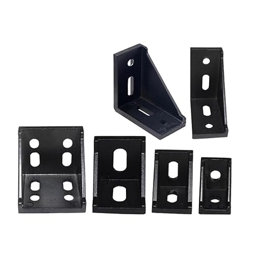 DQZRTUECA Eckwinkel for Aluminiumprofile, mehrere Größen, schwarz, 1–10 Stück(4080 1pc) von DQZRTUECA