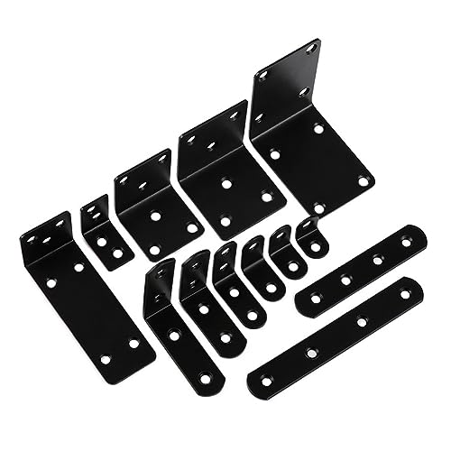 DQZRTUECA Edelstahl Schwarz L Form Gerade Dreieck Eckwinkel Mehrere Größen(1pcs 50x50x49mm) von DQZRTUECA