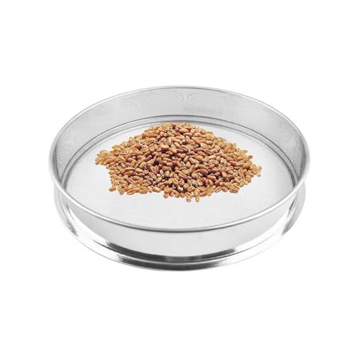 DQZRTUECA Edelstahl-Test-Gartensieb, 0,005–12,5 mm Maschenweite, Siebgrößen 15 x 15 x 5 cm(Mesh 0.68mm) von DQZRTUECA