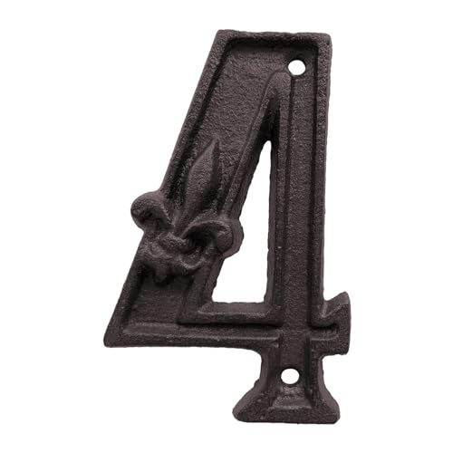 DQZRTUECA Eisen Hausnummer Schild 0-9 Ziffern 5 Zoll Outdoor(4) von DQZRTUECA