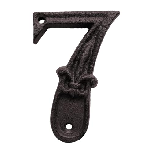 DQZRTUECA Eisen Hausnummer Schild 0-9 Ziffern 5 Zoll Outdoor(7) von DQZRTUECA
