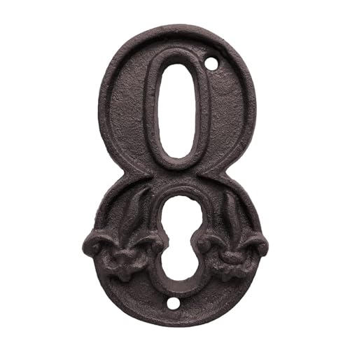 DQZRTUECA Eisen Hausnummer Schild 0-9 Ziffern 5 Zoll Outdoor(8) von DQZRTUECA