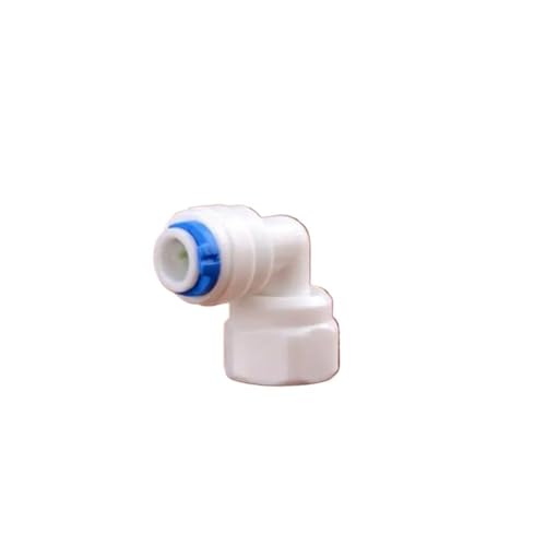 DQZRTUECA Ellenbogen-Schnellverbinder 1/4 "Innengewinde auf 1/4" Außendurchmesser Rohr for Aquarium RO Wasserfilter von DQZRTUECA