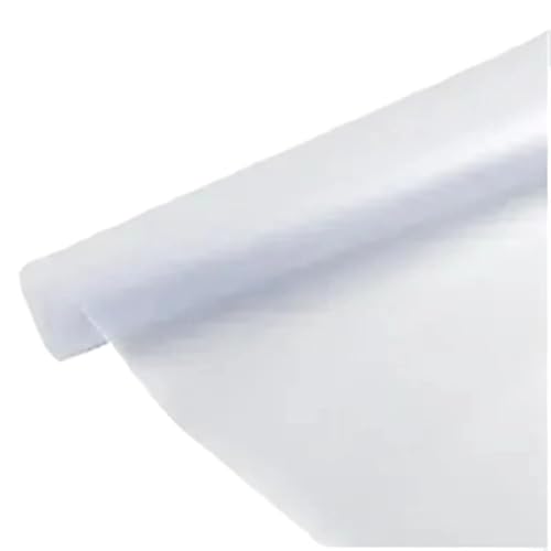 DQZRTUECA Fensterfolie Sichtschutz Milchglas Wärmeschutz undurchsichtig PVC Weiß mattiert(45x400cm) von DQZRTUECA
