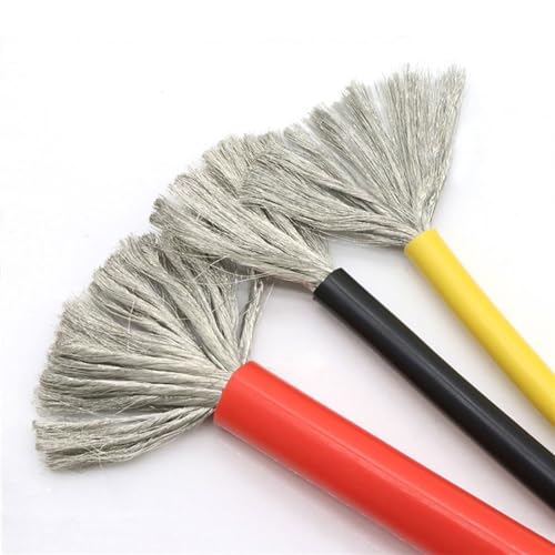DQZRTUECA Flexibler Silikon-Kupfer-Hochtemperaturdraht, 5 Meter, mehrfarbig, 30 AWG bis 8 AWG, 600 V(Yellow,14AWG) von DQZRTUECA