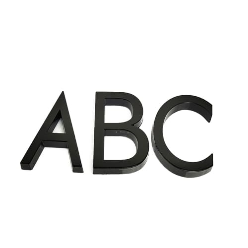 DQZRTUECA Hausnummernschild for 0-9 AF Multicolor 5,8 cm Kunststoff(Black,5.8CM-NUMBER 3) von DQZRTUECA