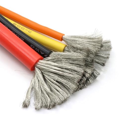 DQZRTUECA Hochtemperaturverzinnter Kupfer-Silikondraht, mehrfarbig, mehrere Größen(Green,5Meter 12AWG) von DQZRTUECA