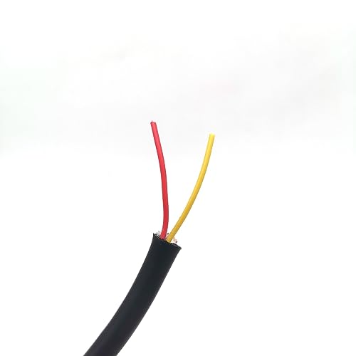 DQZRTUECA Kabelkanal, massiver Silikonkautschuk, isolierter Kupferdraht, 0,3–6 mm², 2–6 Adern, 1 m(2 Cores,Square 1.5mm) von DQZRTUECA