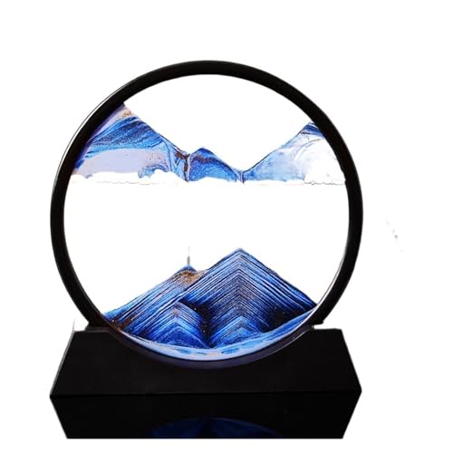 DQZRTUECA Mehrfarbige 7-Zoll-Sandkunst-Sanduhr, Heimdekoration, Geschenk(Green) von DQZRTUECA