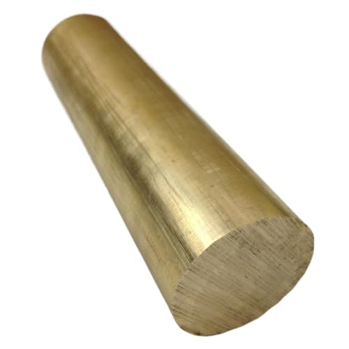 DQZRTUECA Messing Rundstab H59 Durchmesser 2-12mm Länge 50-200mm Gold 1pc(50mm x 5mm) von DQZRTUECA