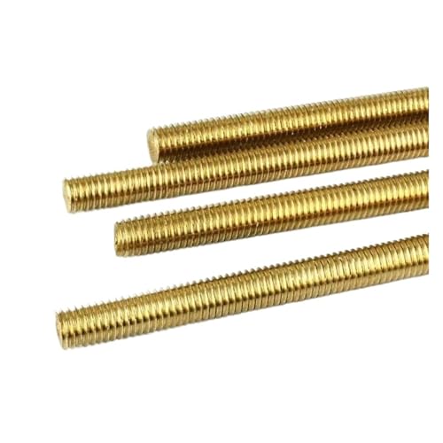 DQZRTUECA Metrische Gewindestange aus Messing, silberfarben, 250 mm, mehrere Durchmesser(M2.5) von DQZRTUECA