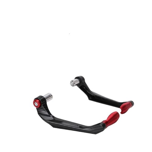 DQZRTUECA Motorrad Brems- und Kupplungshebelschutz 2er-Pack Mehrfarbig(Carbon Fiber Red) von DQZRTUECA