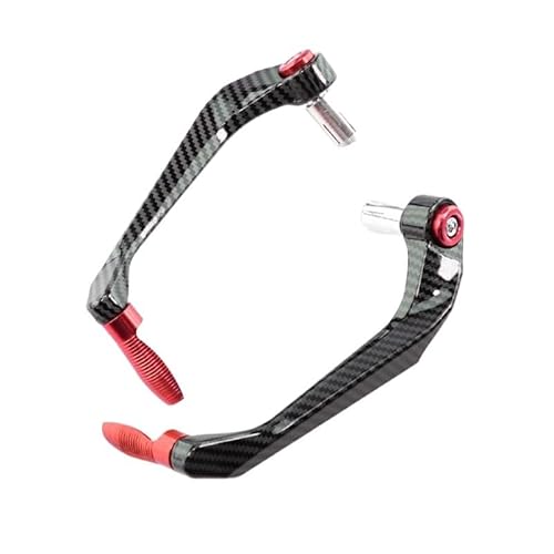 DQZRTUECA Motorrad Bremse Kupplung Hebel Handschutz Aluminium Multicolor Universal(Rd) von DQZRTUECA