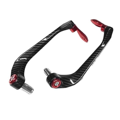 DQZRTUECA Motorrad Bremshebel Schutz Protector Aluminium Legierung Multicolor(Red) von DQZRTUECA