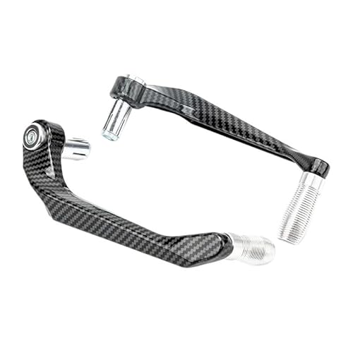 DQZRTUECA Motorrad Bremshebelschutz CNC Aluminium for 22mm Lenker 2 Pcs Multicolor(Silver) von DQZRTUECA