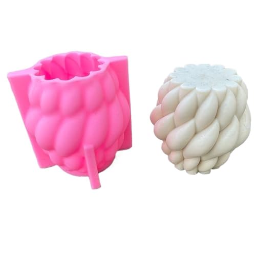 DQZRTUECA Rotierende Regentropfen Silikon Kerze Seife Form for geometrische abstrakte DIY Handwerk Geschenk(Large a) von DQZRTUECA