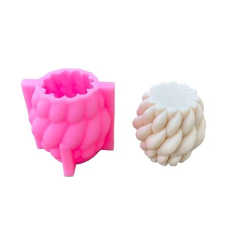 DQZRTUECA Rotierende Regentropfen Silikon Kerze Seife Form for geometrische abstrakte DIY Handwerk Geschenk(Small a) von DQZRTUECA