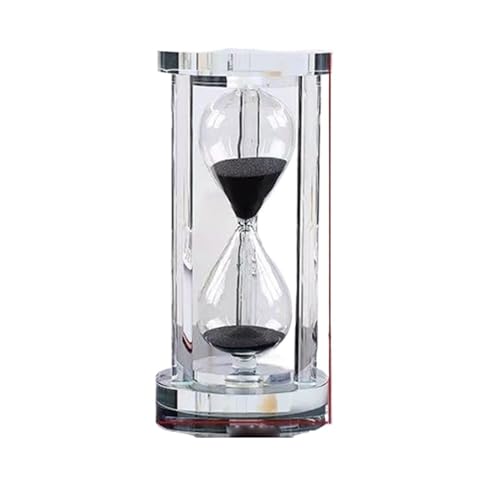 DQZRTUECA Sanduhr Sand Timer 15/30 min Multicolor Küche Home Dekoration Geschenk(Balck,30min) von DQZRTUECA
