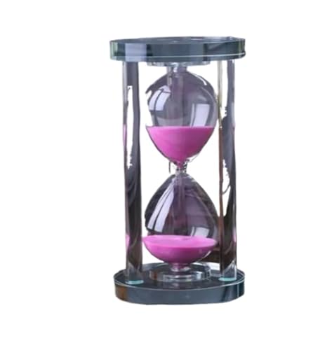 DQZRTUECA Sanduhr Sand Timer 15/30 min Multicolor Küche Home Dekoration Geschenk(Pink,30min) von DQZRTUECA