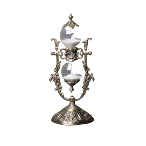 DQZRTUECA Sanduhr Sanduhr 15 & 30 Minuten 3 Stück Metall Glas Schreibtisch Dekoration(30 Minutes) von DQZRTUECA