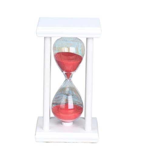DQZRTUECA Sanduhr aus Holz, 5–60 Minuten, Glas, mehrfarbig(Red,10min) von DQZRTUECA