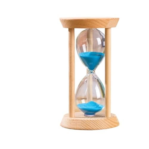 DQZRTUECA Sanduhr aus Holz, mehrfarbig, 5–30 Minuten, Dekoration for Zuhause und Büro, Geschenk(Blue,30min) von DQZRTUECA