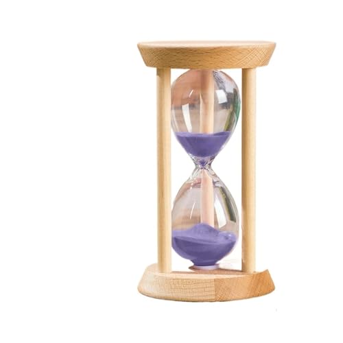 DQZRTUECA Sanduhr aus Holz, mehrfarbig, 5–30 Minuten, Dekoration for Zuhause und Büro, Geschenk(Purple,5min) von DQZRTUECA