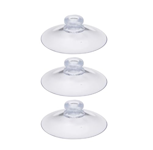 DQZRTUECA Saugnäpfe aus Kunststoff mit Rändelmutter, Transparente PVC-Saugnäpfe Halter Haken Aufhänger Auto Saugnäpfe Küche Badezimmer Fenster Glas Dekor(20Pcs (3cm)) von DQZRTUECA