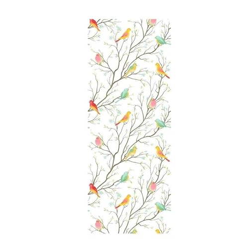 DQZRTUECA Sichtschutzfolie for Fenster, selbstklebend, mattiert, dekorativ, PVC, 45 x 116 cm, Mehrfarbig(2) von DQZRTUECA