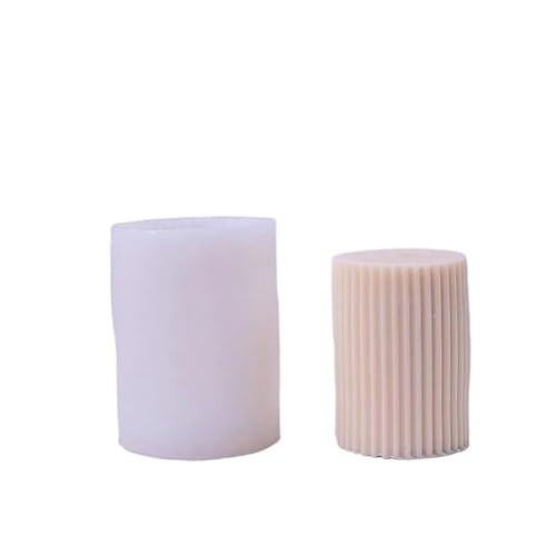 DQZRTUECA Silikonform for Kerzenseifen, gestreift, Zylinderform, 13,8 x 6,4 cm(Small) von DQZRTUECA