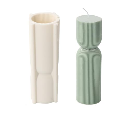 DQZRTUECA Silikonform for gestreifte zylindrische hohe Twirl-Säulenkerzen(Pillar Striped Mold2) von DQZRTUECA