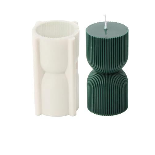 DQZRTUECA Silikonform for gestreifte zylindrische hohe Twirl-Säulenkerzen(Pillar Striped Mold3) von DQZRTUECA
