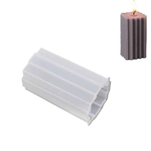 DQZRTUECA Streifen Silikon Kerzenformen for Duftkerze Seife Handwerk Gips machen Home Dekoration von DQZRTUECA