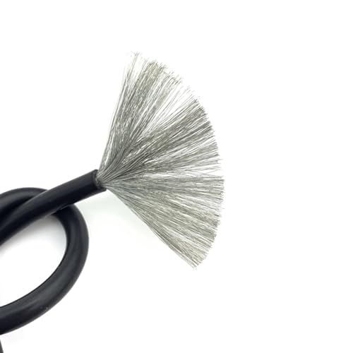 DQZRTUECA Trunking Solid 5 Meter Silikonkautschuk-Kupferdraht for die Beleuchtung von Multicolor-Mehrfachgrößen(Black,22 Awg) von DQZRTUECA