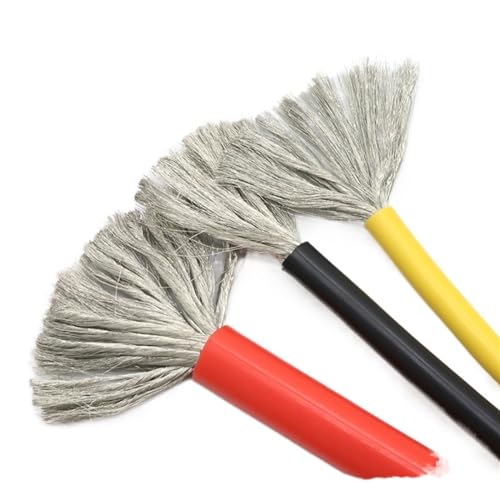 DQZRTUECA Trunking Solides Silikon-isoliertes Kupferdrahtkabel 10-30AWG 1-5 Meter Multicolor(White,1Meter 14AWG) von DQZRTUECA