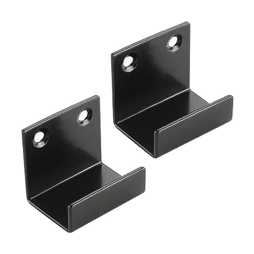 DQZRTUECA U-förmige Halterung for Fliesen aus Edelstahl, mehrfarbig, 40 x 25 x 35 mm, 2 Stück(Noir) von DQZRTUECA