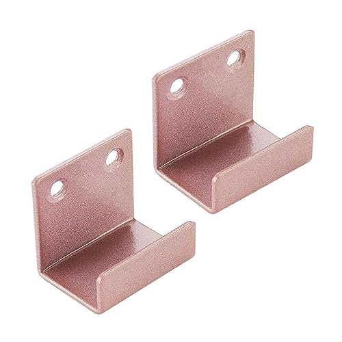 DQZRTUECA U-förmige Halterung for Fliesen aus Edelstahl, mehrfarbig, 40 x 25 x 35 mm, 2 Stück(Rose Gold) von DQZRTUECA