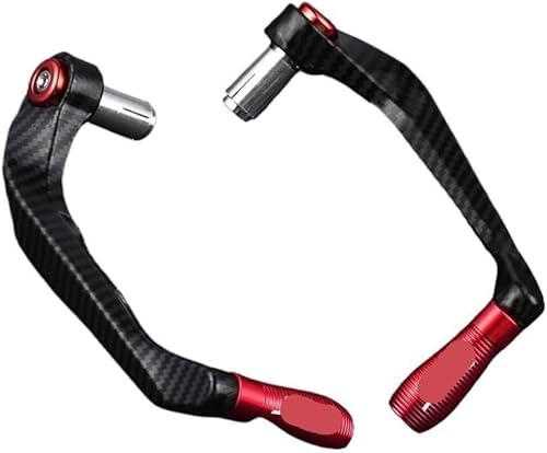 DQZRTUECA Universal Motorrad Bremse und Kupplung Hebel Protector Guard Multicolor(Red) von DQZRTUECA