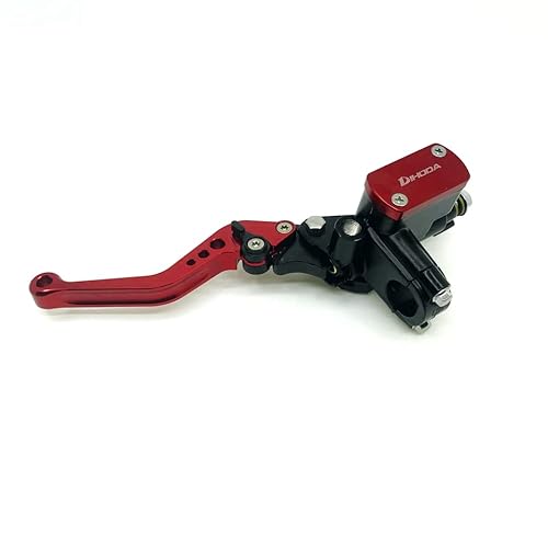 DQZRTUECA Universal Motorrad Hydraulische Bremse Kupplung Hebel Multicolor 7/8 "22mm(Red Left) von DQZRTUECA