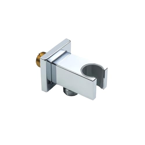 DQZRTUECA Verstellbare Wandhalterung for Handbrause und Bidetbrause, verchromtes Messing, G1/2-Gewinde(Type C With Outlet) von DQZRTUECA