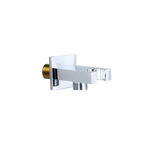 DQZRTUECA Verstellbare Wandhalterung for Handbrause und Bidetbrause, verchromtes Messing, G1/2-Gewinde(Type E With Outlet) von DQZRTUECA