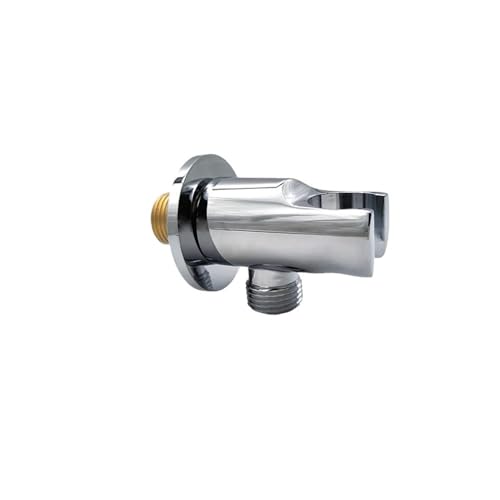 DQZRTUECA Verstellbare Wandhalterung for Handbrause und Bidetbrause, verchromtes Messing, G1/2-Gewinde(Type I With Outlet) von DQZRTUECA